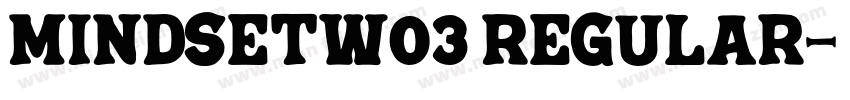 MindsetW03 Regular字体转换
